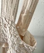 ハンドスモッキングコットンポプリン　サロペット